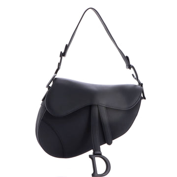 Christian Dior Ultra Matte Saddle Handbag Leather Medium