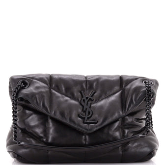 Saint Laurent Loulou Puffer Shoulder Bag Quilted Leather Small