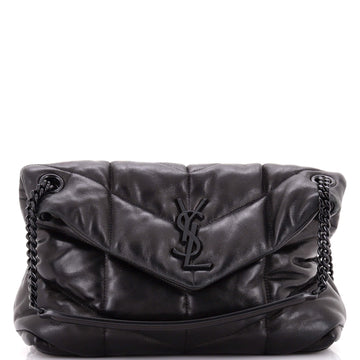Saint Laurent Loulou Puffer Shoulder Bag Quilted Leather Small