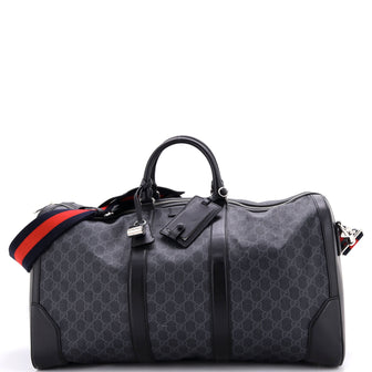 Gucci Convertible Duffle Bag GG Coated Canvas Large