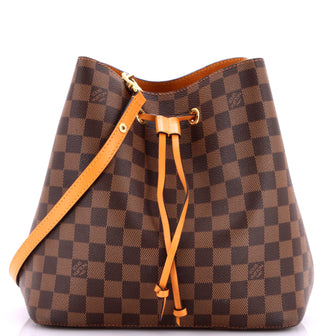 Louis Vuitton NeoNoe Handbag Damier with Leather MM