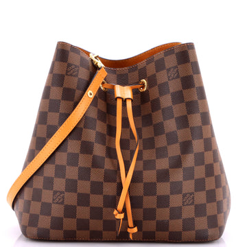 Louis Vuitton NeoNoe Handbag Damier with Leather MM