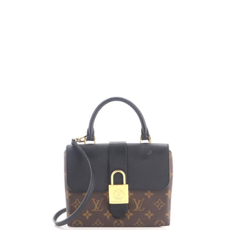 Louis Vuitton Locky Handbag Monogram Canvas with Leather BB