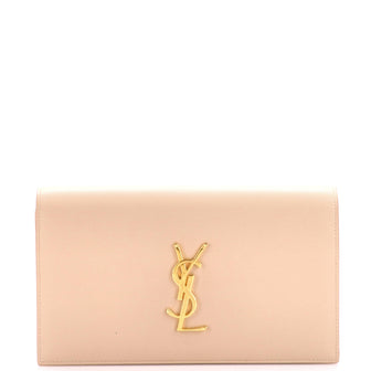 Saint Laurent Classic Monogram Clutch Leather