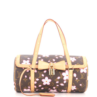 Louis Vuitton Papillon Handbag Limited Edition Cherry Blossom Monogram