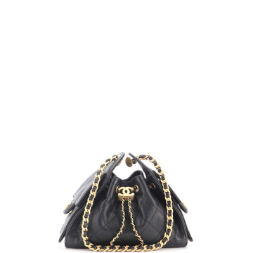 Chanel 25 Hobo Bag Quilted Caviar Mini