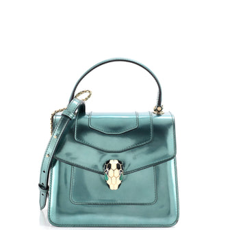 Bvlgari Serpenti Top Handle Bag Patent Small