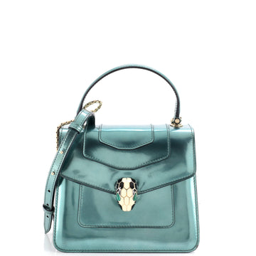 Bvlgari Serpenti Top Handle Bag Patent Small