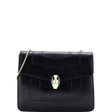 Bvlgari Serpenti Forever Square Shoulder Bag Leather Medium