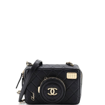 Chanel Coco Click Camera Bag Quilted Lambskin