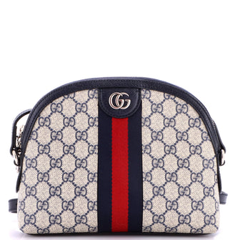 Gucci Ophidia Dome Shoulder Bag GG Coated Canvas Small