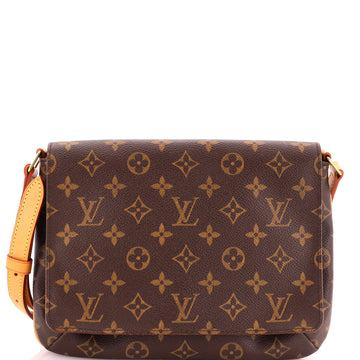 Louis Vuitton Musette Tango Handbag Monogram Canvas