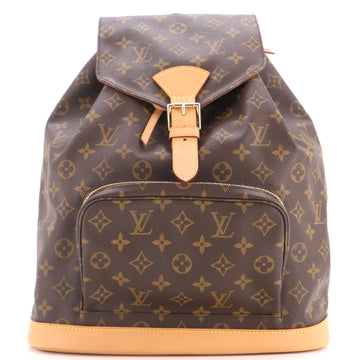 Louis Vuitton Vintage Montsouris Backpack Monogram Canvas GM