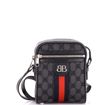 Balenciaga x Gucci The Hacker Project Zip Messenger Bag BB Canvas Mini