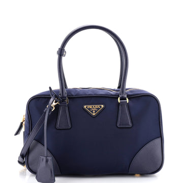 Prada Re-Edition 1978 Bauletto Bag Re-Nylon with Saffiano Leather Medium