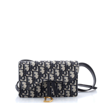 Christian Dior Saddle Rectangular Belt Bag Oblique Canvas