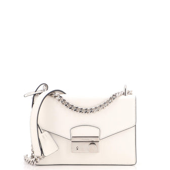 Prada Sound Chain Shoulder Bag Saffiano Leather Small