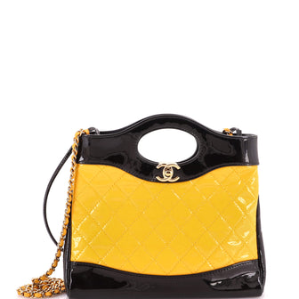 Chanel 31 Shopping Bag Quilted Patent Mini