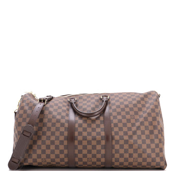 Louis Vuitton Keepall Bandouliere Bag Damier 55