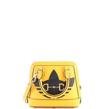 Gucci x Adidas Horsebit 1955 Top Handle Bag Leather with Applique Mini