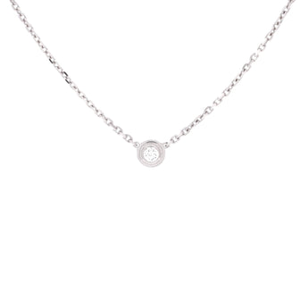 Cartier Cartier D'Amour Pendant Necklace 18K White Gold and Diamond XS