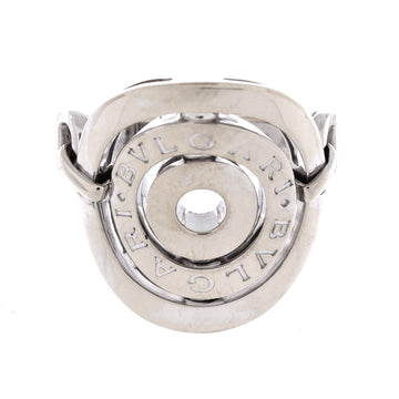 Bvlgari Astrale Cerchi Shield Ring 18K White Gold