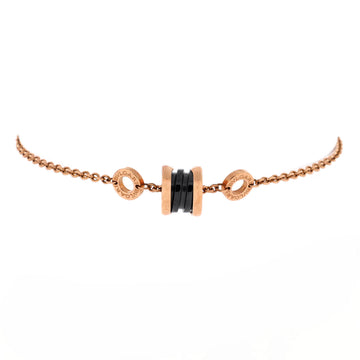 Bvlgari B.Zero1 Soft Bracelet 18K Rose Gold with Ceramic