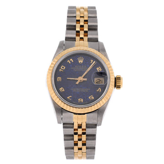 Rolex Oyster Perpetual Datejust Automatic Watch Stainless Steel and Yellow Gold 26