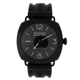 Panerai Radiomir Black Seal Manual Watch Stainless Steel and Rubber 45