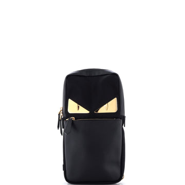 Fendi Monster Sling Bag Nylon and Leather Medium