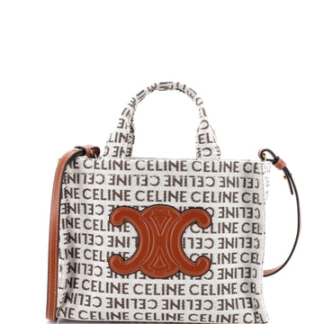 Celine Cabas Thais Tote Printed Canvas Small