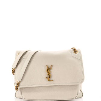 Saint Laurent Niki Chain Flap Bag Leather Large