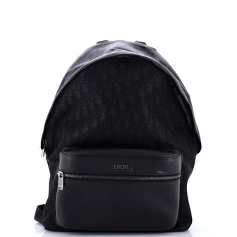 Christian Dior Rider Backpack Oblique Nylon with Leather Medium