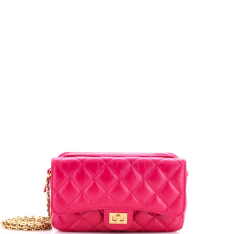 Chanel Reissue 2.55 Flap Phone Holder with Chain Quilted Aged Calfskin