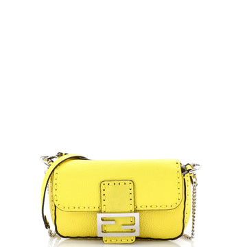 Fendi Selleria Baguette NM Bag Leather Mini