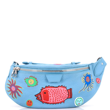 Louis Vuitton Bum Bag Yayoi Kusama Faces Monogram Taurillon Leather Maxi