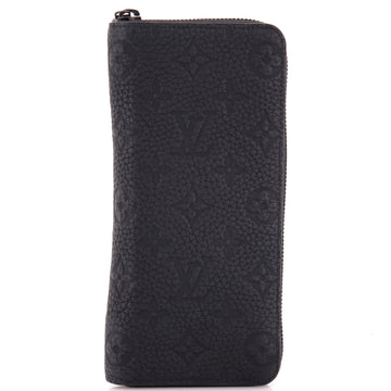 Louis Vuitton Zippy Wallet Monogram Taurillon Leather Vertical