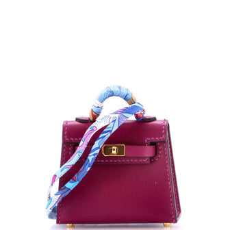 Hermes Kelly Twilly Bag Charm Tadelakt