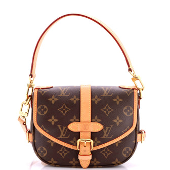 Louis Vuitton Saumur Handbag Monogram Canvas BB