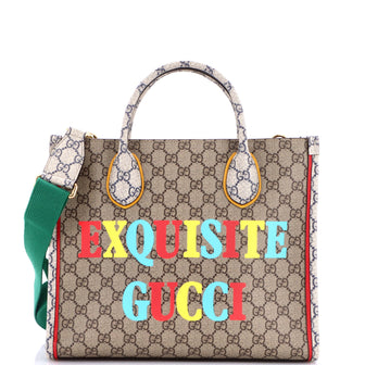 Gucci Exquisite Tote Printed GG Coated Canvas Small
