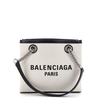 Balenciaga Duty Free Tote Printed Canvas Small