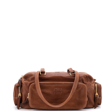 Miu Miu Pocket Bauletto Bag Leather