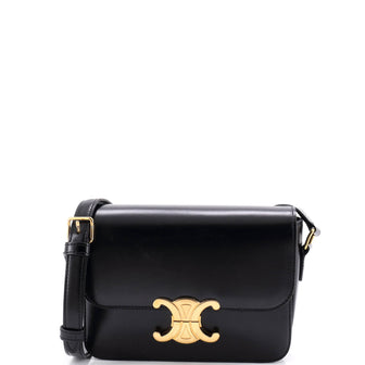 Celine Triomphe Shoulder Bag Smooth Calfskin Teen
