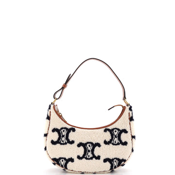 Celine Ava Bag Triomphe Embroidered Boucle Textile