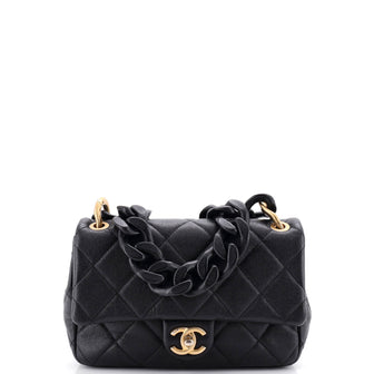 Chanel Funky Match Flap Bag Quilted Caviar Medium