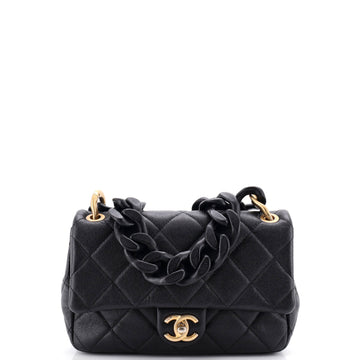 Chanel Funky Match Flap Bag Quilted Caviar Medium
