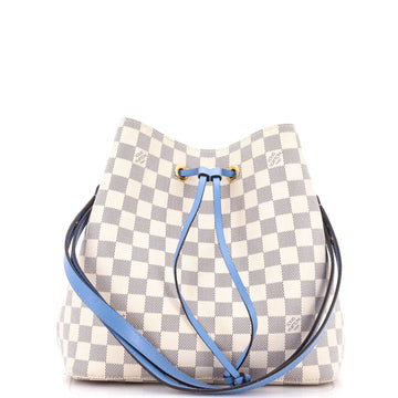 Louis Vuitton NeoNoe Handbag Damier with Leather MM
