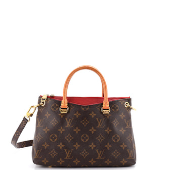 Louis Vuitton Pallas Tote Monogram Canvas with Leather BB