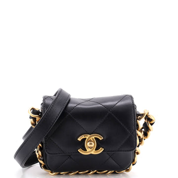 Chanel Framing Chain Flap Bag Quilted Calfskin Mini