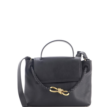 Bottega Veneta Ciao Ciao Top Handle Bag Leather with Intrecciato Detail Small